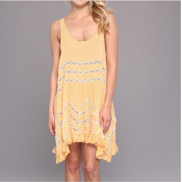 Free People Intimately | Voile And Lace Trapeze Slip Mini Dress | XS - Picture 2 of 12